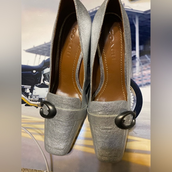 Coach Silver Women's Heels - Picture 1 of 13